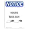 Signmission OSHA Notice Sign, 5" Height, Pm Sign, 5" X 3.5", Portrait OS-NS-D-35-V-13548 - alternate 1